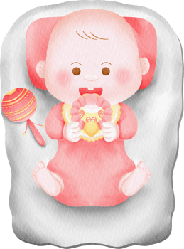 watercolor baby character cute children clip art collection kids png