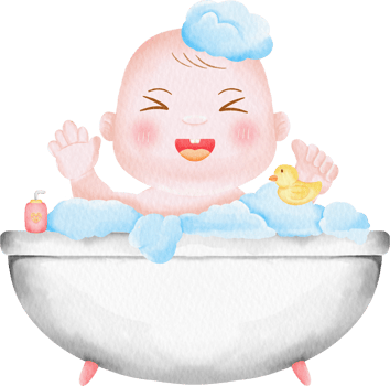 watercolor baby character cute children clip art collection kids png