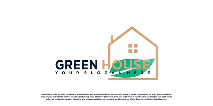 green city logo design vector with modern style premium vector