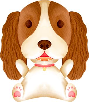 watercolor baby dog and puppy breed cute kids clip art collection png