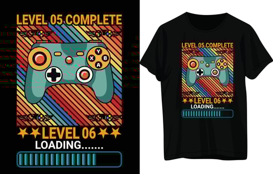 Gaming T-Shirt Design vector