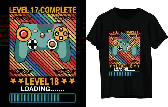 Gaming T-Shirt Design vector