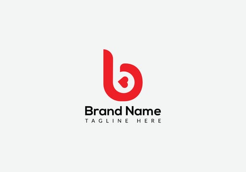 Abstract b letter modern initial logo design vector