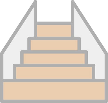 Stair Vector Icon Design