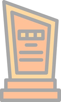 Trophy Vector Icon Design