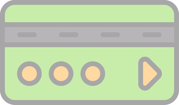 Credit Card Vector Icon Design