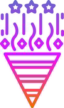 Confetti Vector Icon Design