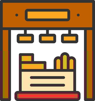 Booth Vector Icon Design