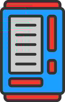Vending Machine Vector Icon Design
