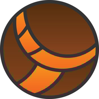 Volleyball Vector Icon Design