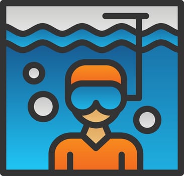 Diving Vector Icon Design