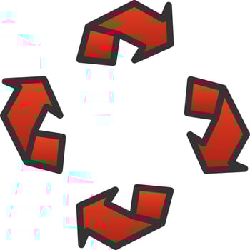 Recycling Vector Icon Design