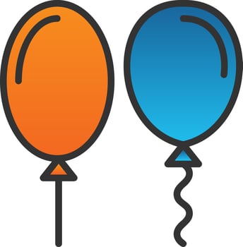 Balloons Vector Icon Design