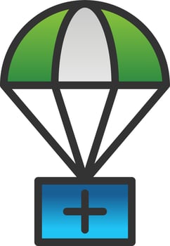 Airdrop Vector Icon Design