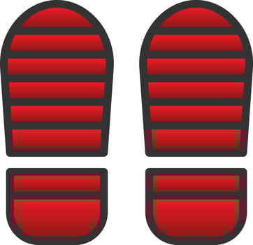 Footsteps Vector Icon Design