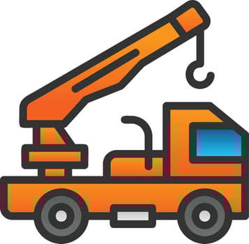 Crane Vector Icon Design