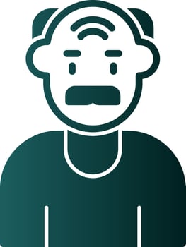 Elderly Vector Icon Design