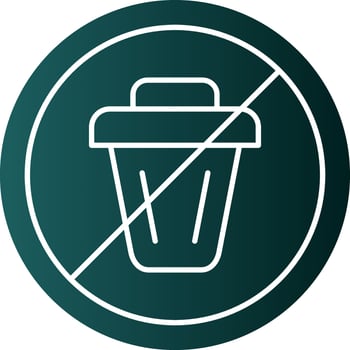 No Littering Vector Icon Design