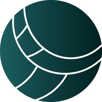 Volleyball Vector Icon Design