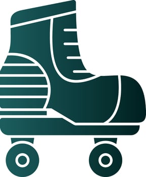 Roller Skate Vector Icon Design