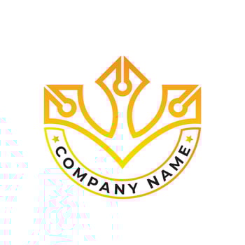 University Pen Logo Template vector