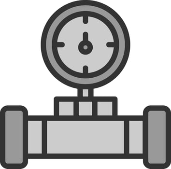 Water Meter Vector Icon Design