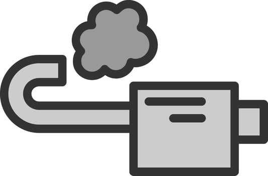 Exhaust Vector Icon Design