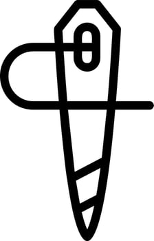 Needle Vector Icon Design