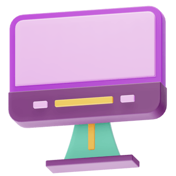 3D Render Computer Monitor Icon png