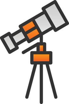 Telescope Vector Icon Design