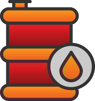 Oil Tank Vector Icon Design