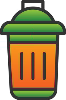 Dustbin Vector Icon Design