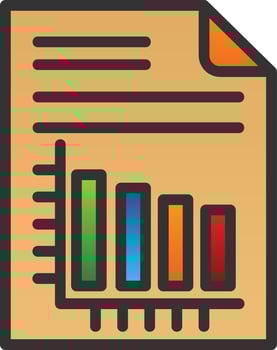 Vertical Bars Vector Icon Design