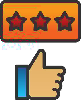 Rating Vector Icon Design