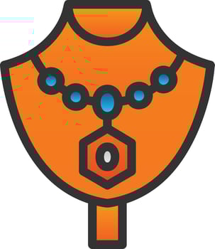 Necklace Vector Icon Design