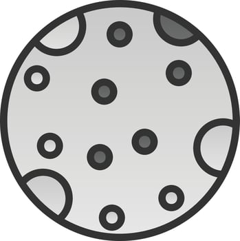 Moon Vector Icon Design