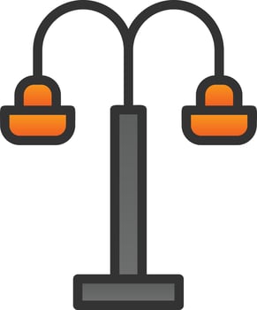 Street Light Vector Icon Design