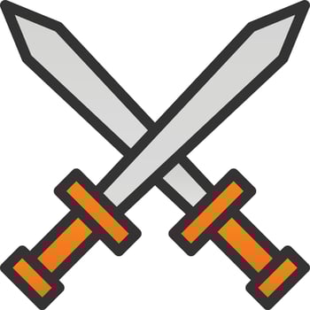 Swords Vector Icon Design