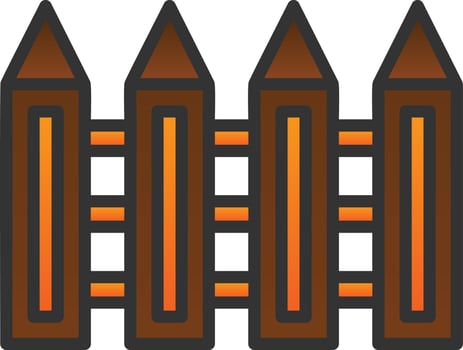 Fence Vector Icon Design