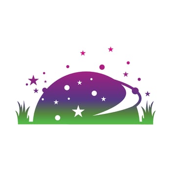 moon star pro vector logo design