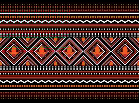 Geometric ethnic oriental pattern background. Design for texture, wrapping, clothing, batik, fabric, wallpaper and background. Pattern embroidery design. vector