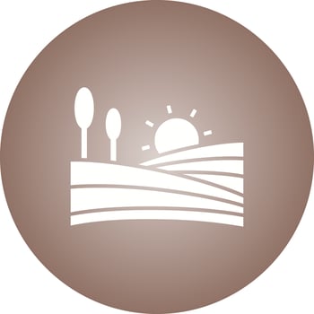Beautiful Farms Glyph Vector Icon