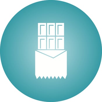 Beautiful Chocolate Glyph Vector Icon