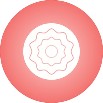 Beautiful Cookies Glyph Vector Icon
