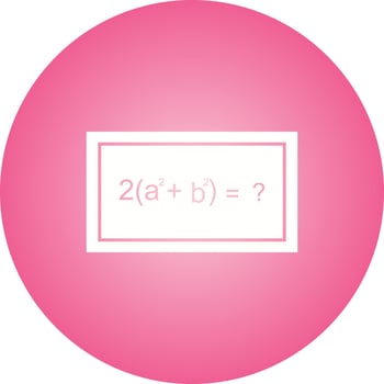 Beautiful Solving Formula Glyph Vector Icon