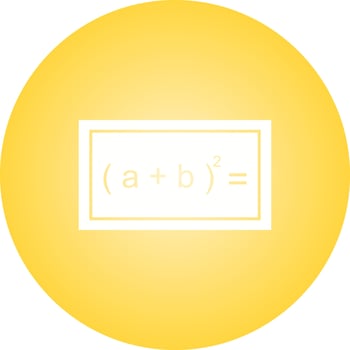 Beautiful Formula Glyph Vector Icon