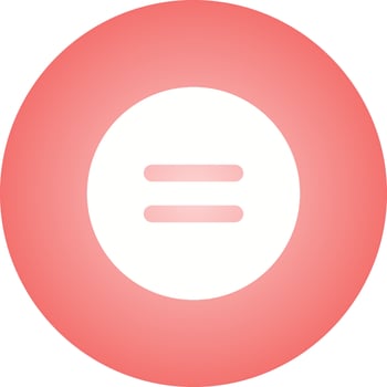 Beautiful Equal to Symbol Glyph Vector Icon