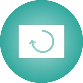 Beautiful Reload Glyph Vector Icon