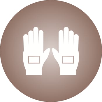 Beautiful Gloves Glyph Vector Icon