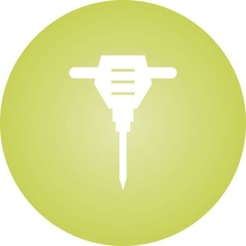 Beautiful Drill Glyph Vector Icon